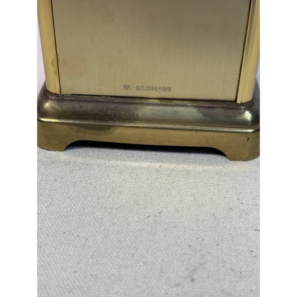 Neiman Marcus Quartz Gold Tone Carriage Clock West Germany